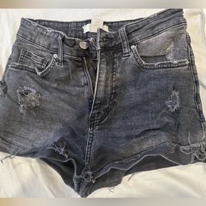 Black Jean shorts